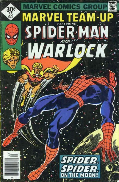 Marvel Team-Up, Vol. 1 Spider-Man And Warlock: Spider, Spider On The Moon! |  Issue#55A | Year:1977 | Series: Marvel Team-Up |
