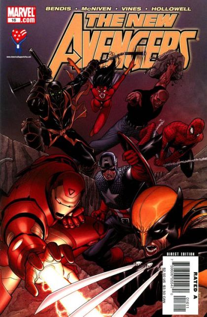 New Avengers, Vol. 1 The Collective, Michael Arrives / Alpha Flight Out |  Issue#16A | Year:2006 | Series:  | Pub: Marvel Comics | Steve McNiven Regular