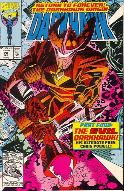 Darkhawk, Vol. 1 Return To Forever, Part 4 |  Issue#24A | Year:1993 | Series: Darkhawk | Pub: Marvel Comics