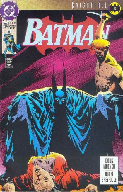 Batman, Vol. 1 Knightfall - Part 3: Red Slash |  Issue#493C | Year:1993 | Series: Batman | Pub: DC Comics