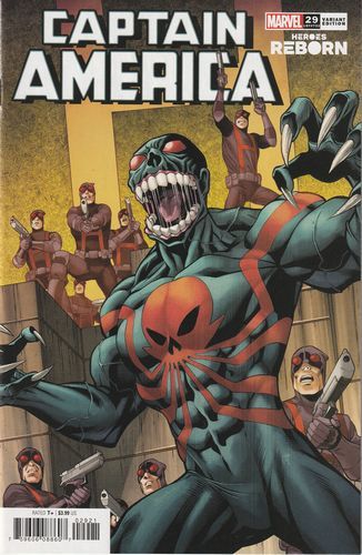 Captain America, Vol. 9  |  Issue#29B | Year:2021 | Series: Captain America | Pub: Marvel Comics | Variant Carlos Pacheco Heroes Reborn Cover