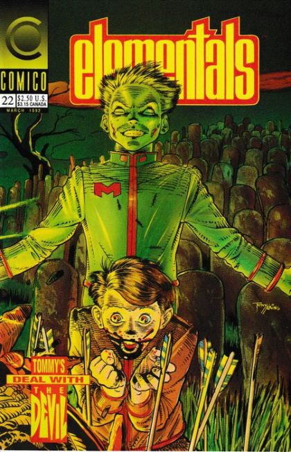 Elementals, Vol. 2 Forever in This Halflife |  Issue#22 | Year:1992 | Series: Elementals | Pub: Comico
