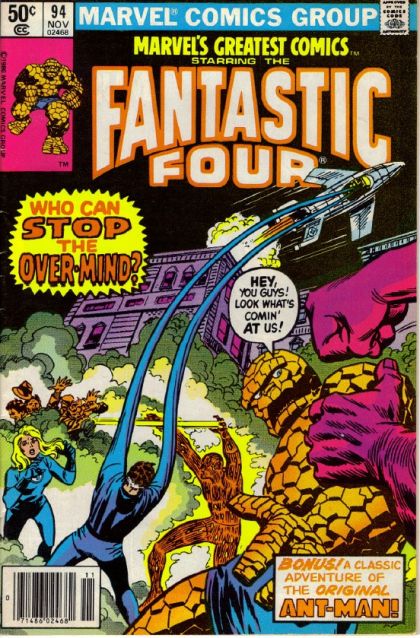 Marvel's Greatest Comics But Who Shall Stop The Over-Mind |  Issue#94B | Year:1980 | Series:  | Pub: Marvel Comics