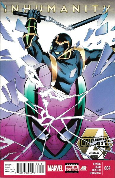 Mighty Avengers, Vol. 2 Inhumanity  |  Issue#4.INH-A | Year:2013 | Series: Avengers | Pub: Marvel Comics | Regular Greg Land Cover