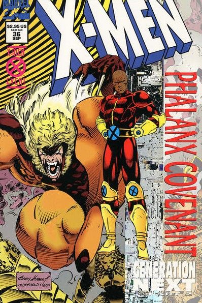 X-Men, Vol. 1 Phalanx Covenant: Generation Next - Part 2: Drop the Leash |  Issue#36B | Year:1994 | Series: X-Men | Pub: Marvel Comics | Direct Edition Holo-Foil