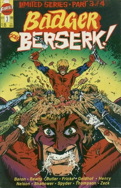Badger Goes Berserk Skin I'm In |  Issue#3 | Year:1989 | Series:  | Pub: First Comics