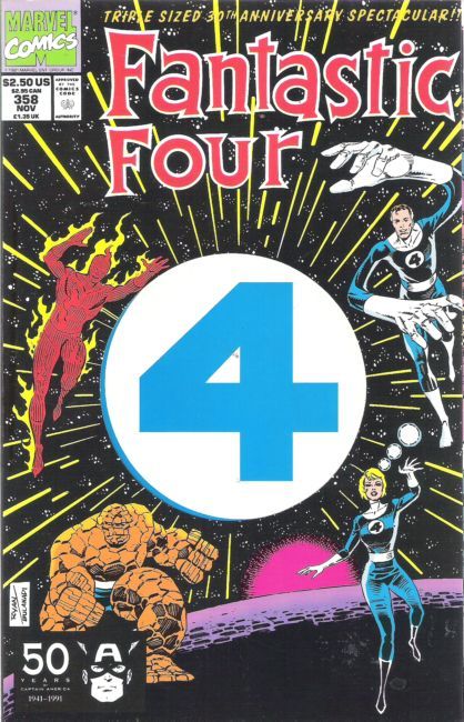 Fantastic Four  |  Issue#358A | Year:1991 | Series: Fantastic Four | Pub: Marvel Comics | Direct Edition