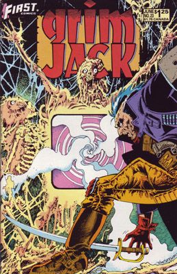 Grimjack Demon Blood / Munden's Bar: Love Me Tender, Love Me Dew |  Issue#23 | Year:1986 | Series: Grimjack | Pub: First Comics