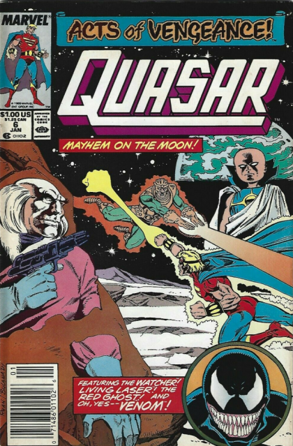 Quasar Acts of Vengeance - Flies in a Cathedral |  Issue#6B | Year:1989 | Series: Quasar | Pub: Marvel Comics |
