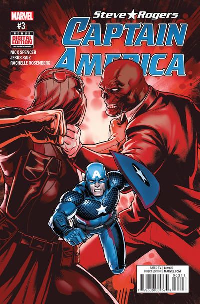 Captain America: Steve Rogers  |  Issue#3A | Year:2016 | Series:  | Pub: Marvel Comics | Jesus Saiz Regular