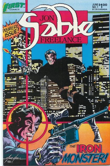 Jon Sable, Freelance The Iron Monster! |  Issue#1 | Year:1983 | Series: Jon Sable | Pub: First Comics