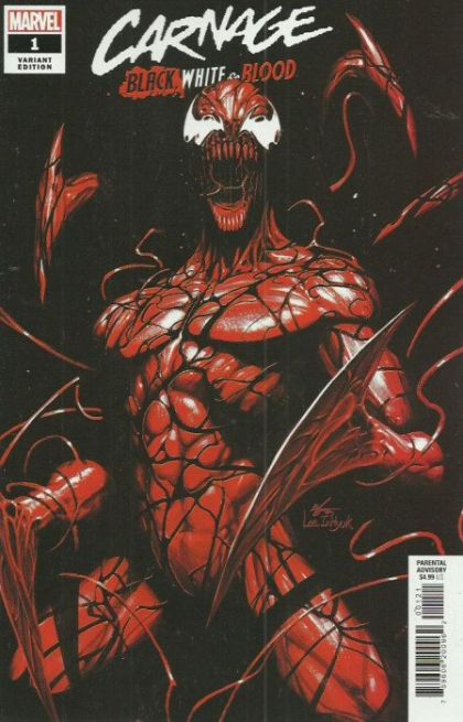 Carnage: Black, White & Blood  |  Issue#1B | Year:2021 | Series:  | Pub: Marvel Comics | Variant Inhyuk Lee Cover