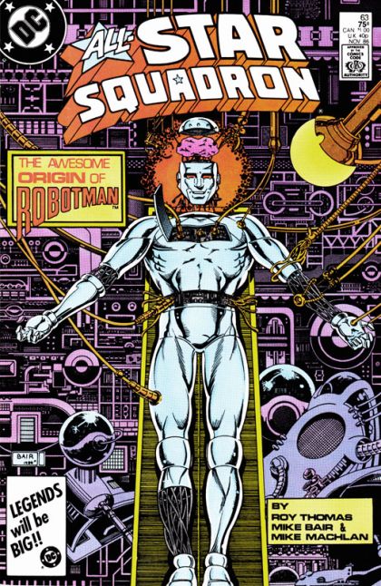 All-Star Squadron The Origin Of The Golden Age Robotman |  Issue#63A | Year:1986 | Series:  | Pub: DC Comics