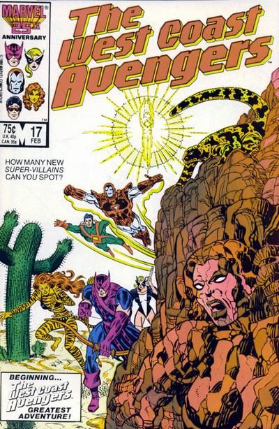 The West Coast Avengers Lost In Space-Time, Part 1: Outta Time! |  Issue#17A | Year:1987 | Series:  | Pub: Marvel Comics