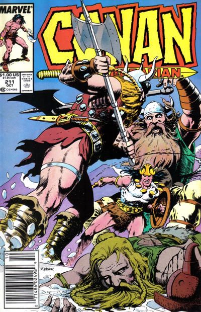 Conan the Barbarian, Vol. 1 Narrow House |  Issue#211B | Year:1988 | Series: Conan | Pub: Marvel Comics |
