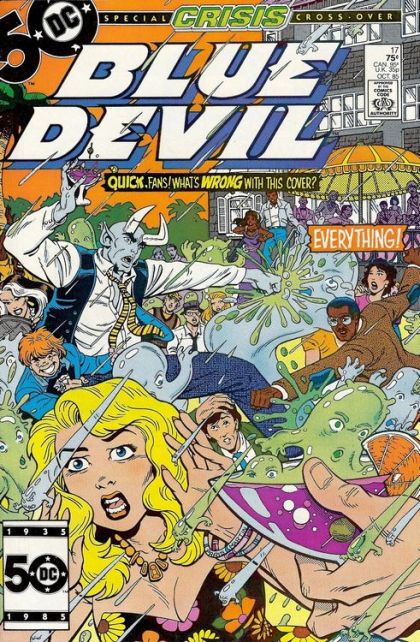 Blue Devil Crisis On Infinite Earths - Fish out of Water |  Issue#17A | Year:1985 | Series:  | Pub: DC Comics