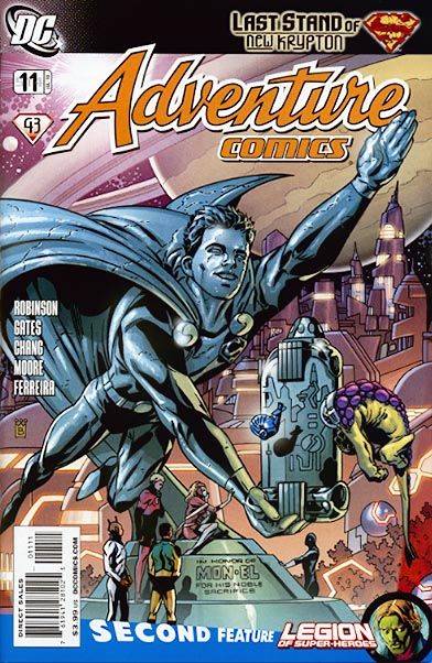 Adventure Comics, Vol. 3 Last Stand of New Krypton - Man of Valor, The Epilogue Is the Future / Man of Valor: Finale |  Issue#11A (514) | Year:2010 | Series:  | Pub: DC Comics