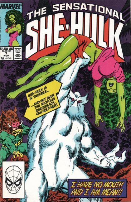 The Sensational She-Hulk I Have No Mouth and I am Mean! |  Issue#7A | Year:1989 | Series: Hulk | Pub: Marvel Comics