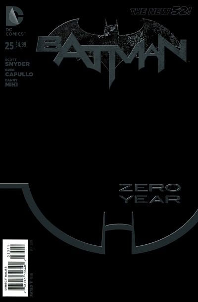 Batman, Vol. 2 Zero Year - Dark City, Part Two / People in the Dark |  Issue#25A | Year:2013 | Series: Batman | Pub: DC Comics | Greg Capullo Regular