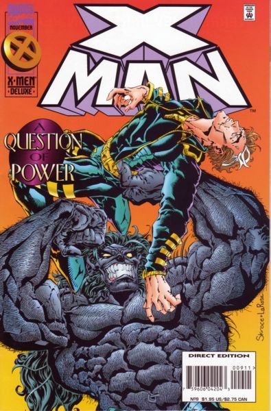 X-Man A Question Of Power / Teeth Of The Storm |  Issue#9A | Year:1995 | Series: X-Men | Pub: Marvel Comics
