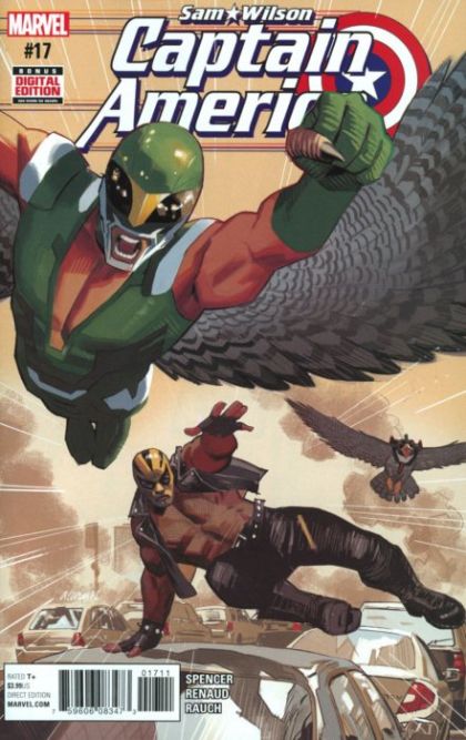 Captain America: Sam Wilson  |  Issue#17 | Year:2017 | Series: Captain America | Pub: Marvel Comics | Daniel Acuña Regular Cover