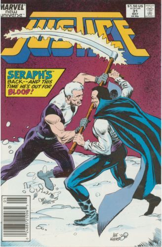 Justice (Marvel) "Under The Boardwalk"; Freedom of Depress |  Issue#31 | Year:1989 | Series: New Universe |