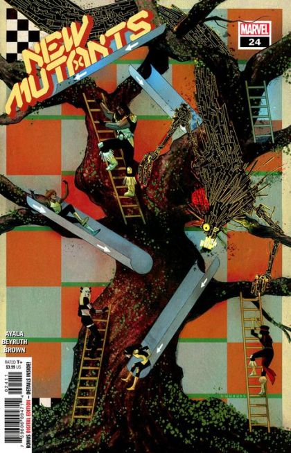 New Mutants, Vol. 4 What is Deserved |  Issue#24A | Year:2022 | Series: New Mutants | Pub: Marvel Comics | Regular Martin Simmonds Cover