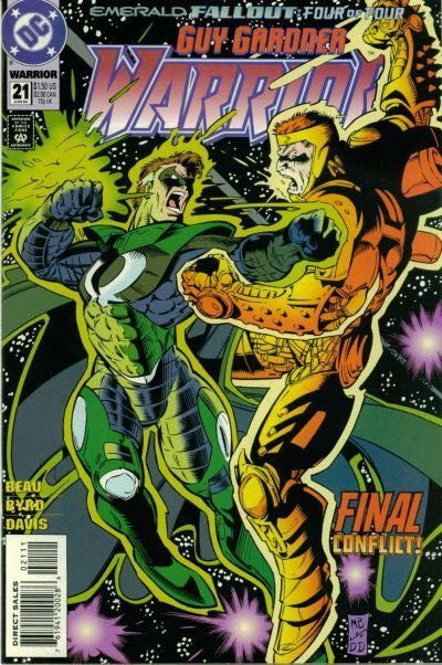 Guy Gardner: Warrior Emerald Fallout, Fist Forward, Face Down |  Issue#21 | Year:1994 | Series: Guy Gardner |