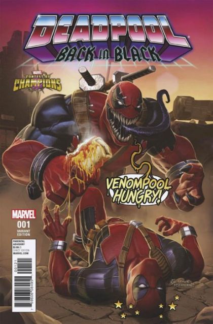Deadpool: Back In Black  |  Issue#1B | Year:2016 | Series:  | Pub: Marvel Comics | Incentive KABAM Contest Of Champions Game Variant Cover