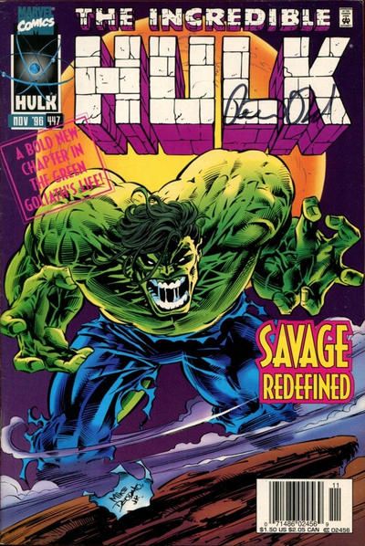 The Incredible Hulk, Vol. 1 Survivor's Guilt |  Issue#447B | Year:1996 | Series: Hulk | Pub: Marvel Comics | Newsstand Edition