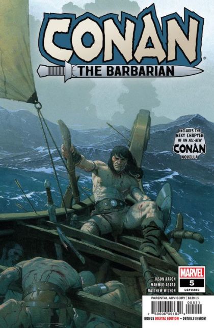 Conan the Barbarian, Vol. 3 The Life & Death of Conan, Part Five: The Captain of the Ship of the Dead; Black Starlight, Part 5 |  Issue#5A | Year:2019 | Series:  | Pub: Marvel Comics | Esad Ribic Cover
