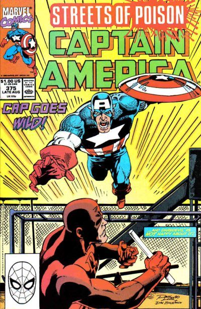 Captain America, Vol. 1 Streets of Poison, The Devil You Know |  Issue#375A | Year:1990 | Series: Captain America | Pub: Marvel Comics |
