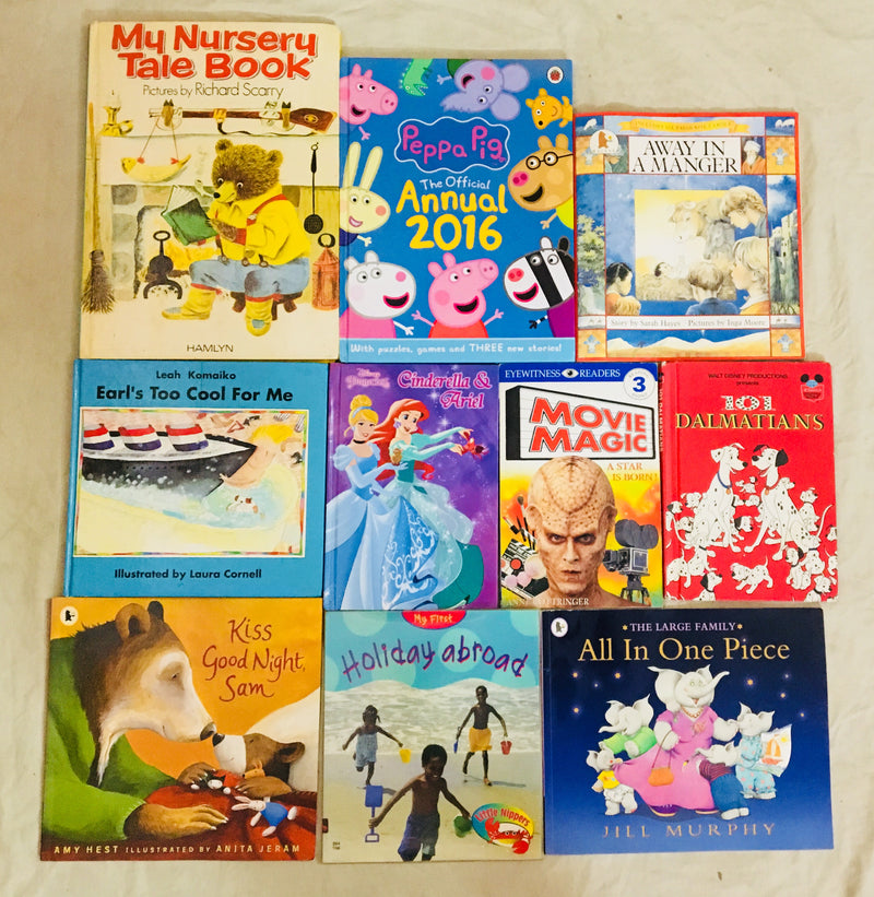 Set of 10 Children Story Books, Picture Books & Educational Books | For Children Aged 3-8 Years | Imported Pre-Loved Books