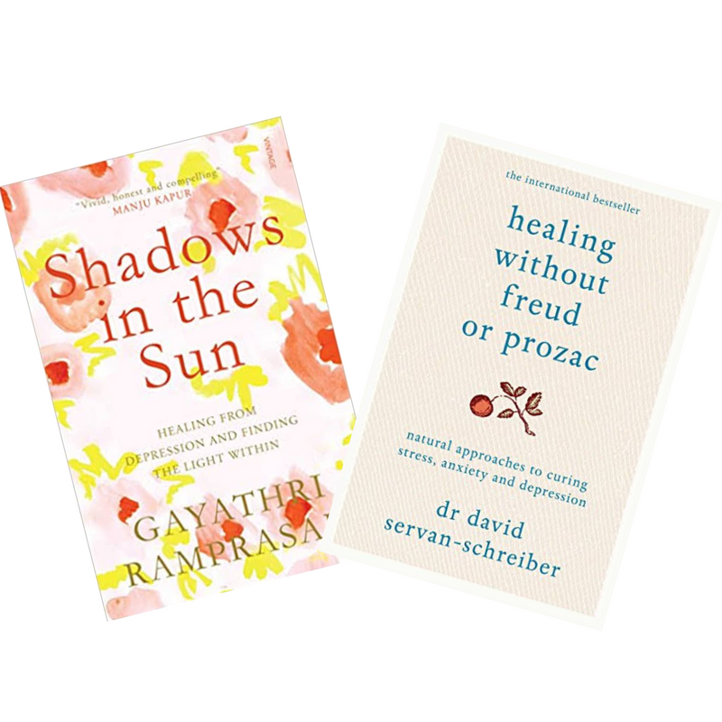 Stress, Anxiety and Depression | Pack of 2 Books | Shadows in the Sun and Healing without Freud or Prozac