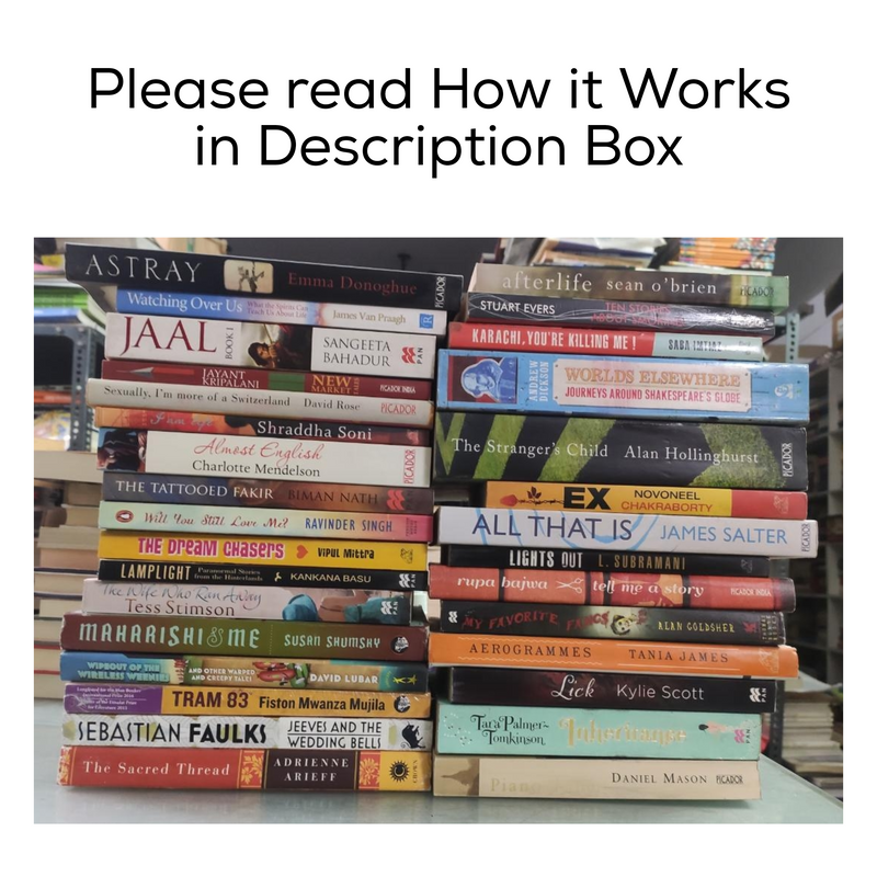 Lot of 100 Books of Fiction Category | Mixed Genre | Free Shipping and Free 50 Bookmarks | Build Your Home Library