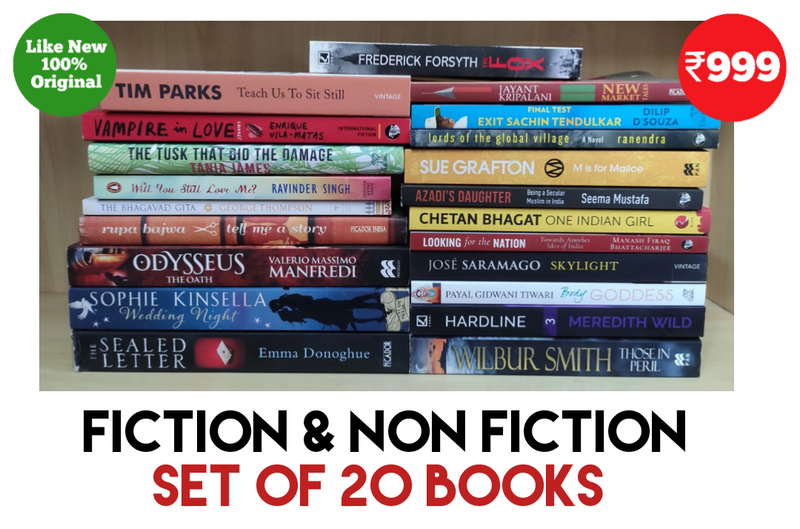 Fiction & Non Fiction Books | Pack of 20 Books | Very Good Condition | Free Shipping | Free 10 Bookmarks