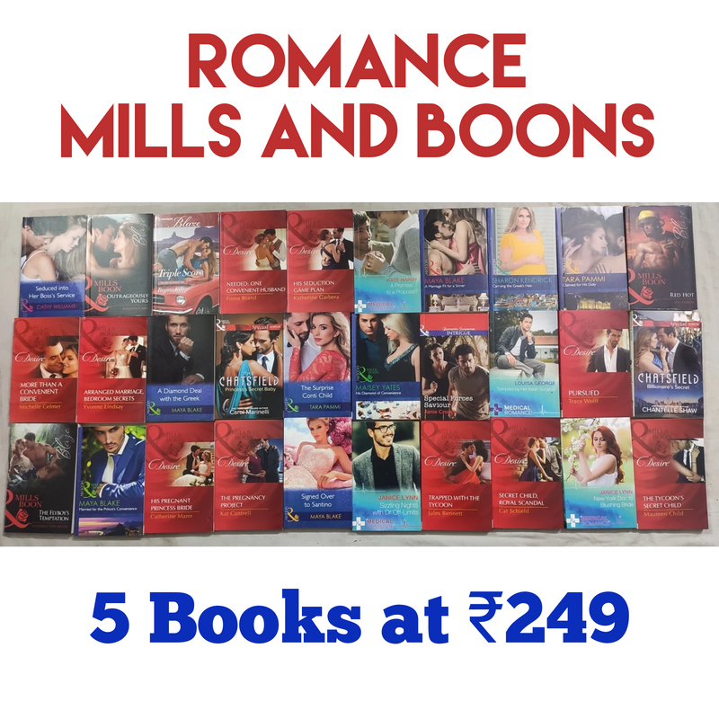 Set of 5 Assorted Mills and Boons Women Romantic Fiction Books