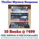 Thriller Mystery Suspense Fiction | Pack of 10 Books | Free Shipping | Free Bookmarks