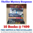 Thriller Mystery Suspense Fiction | Pack of 10 Books | Free Shipping | Free Bookmarks