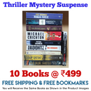 Thriller Mystery Suspense Fiction | Pack of 10 Books | Free Shipping | Free Bookmarks