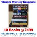 Thriller Mystery Suspense Fiction | Pack of 10 Books | Free Shipping | Free Bookmarks