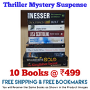 Thriller Mystery Suspense Fiction | Pack of 10 Books | Free Shipping | Free Bookmarks
