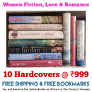 Hardcover Women Love Romance and Fiction 10 Books Set | Free Shipping | Free Bookmarks