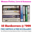 Hardcover Women Love Romance and Fiction 10 Books Set | Free Shipping | Free Bookmarks