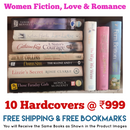 Hardcover Women Love Romance and Fiction 10 Books Set | Free Shipping | Free Bookmarks