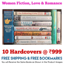 Hardcover Women Love Romance and Fiction 10 Books Set | Free Shipping | Free Bookmarks