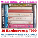 Hardcover Women Love Romance and Fiction 10 Books Set | Free Shipping | Free Bookmarks