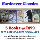 Hardcover Classics Fiction | Pack of 5 Books | Free Shipping | Free Bookmarks
