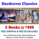 Hardcover Classics Fiction | Pack of 5 Books | Free Shipping | Free Bookmarks