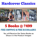 Hardcover Classics Fiction | Pack of 5 Books | Free Shipping | Free Bookmarks
